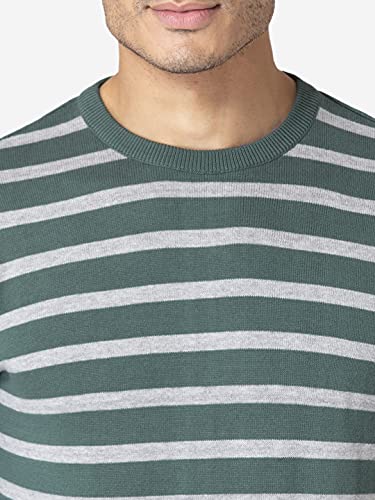 Image of Allen Cooper Strips Sweater for Men