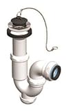 Sifón curvo extensible para lavabo/bidet, fácil instalación, materiales duraderos, evita atascos y filtra olores desagradables.