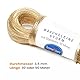 homeXpert Wäscheseil/Wäscheleine extra stark 10m mit Vollstahleinlage 2,7 mm transparent ummantelt, Wäscheleine mit stahlkern, Ersatzleine für Wäschespinne, Garten, Outdoor, Camping, Reisen und Balkon