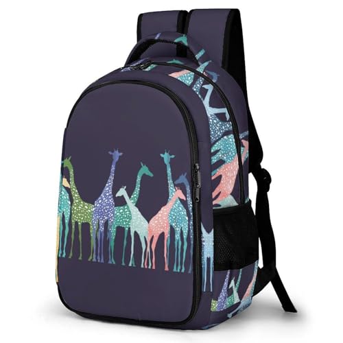 Sac à dos motif girafe coloré grand format idéal randonnée camping voyage