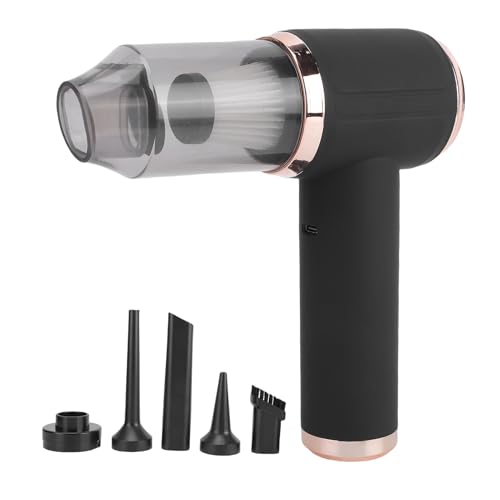 Jectse 45000PA コードレス掃除機 4 in 1 ハンドヘルドクリーナー ブロワー インフレーター ブラシ、強力な吸引車 ホーム オフィス ペット タイプ C 充電 洗えるフィルター、どこでも素早く掃除できる掃除機車用エアダスター