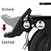 Finnhomy 2.5 Inch Caster Wheels Set of 4 Heavy Duty Low Profile Plate Swivel Casters with Brake Premium Nylon Wheels 3,300 Lbs Anti-wear Lockable Furniture Casters Sturdy for Toolbox Workbench Black