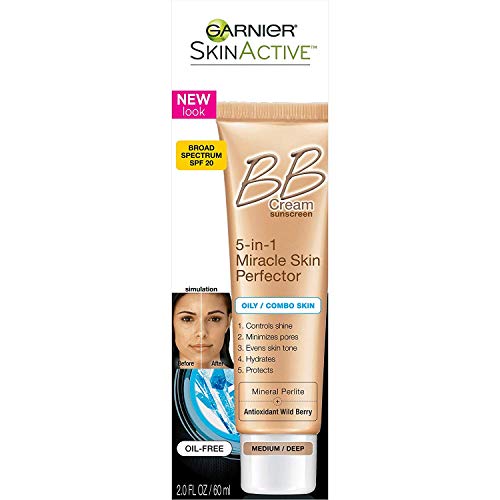 Garnier Instant All-in-One Perfection BB Cream, Medium/Dark Combination To Oily Skin, 2 Ounce (Pack of 2)