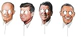 Forum Novelties womens Photo Booth Kit Modern Day Presidents Forum Novelties President on Stick Mask, Multi, One Size US