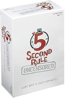Generic 5 Secondd Rulle - Quick-Thinking Adult Party Game - Hilarious and Risque - Ages 17+ - Spit It Out or Not - High-Search Keywords Included