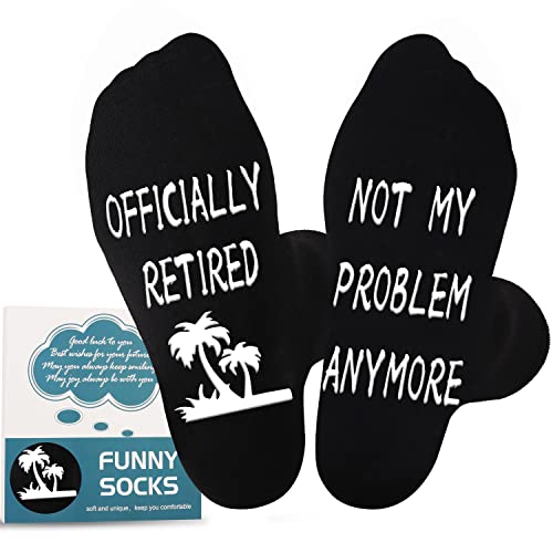Jeasona Funny Retirement Socks Retirement Gifts for Men Presents