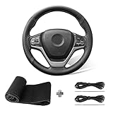 Universal Fundas para Volante : se adapta a la mayoría de los modelos de automóviles con un diámetro exterior del volante de 14,5-15 pulgadas/37-40 cm, se ajustará al volante tipo círculo o tipo D