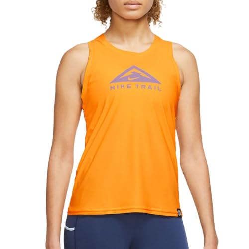 Image of Nike Orange Women's Trail Tank Top, Orange, XS