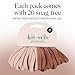 Kitsch Nylon Hair Ties No Damage - Stretchable Hair Bands for Strong All-Day Hold, Ponytail Holders | Hair Accessories for Girls | Ideal Gifts for Women - Blush 20 Pcs