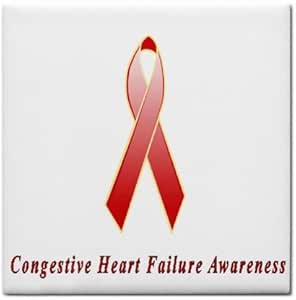 Amazon.com: Congestive Heart Failure Awareness Ribbon Tile Trivet: Home ...
