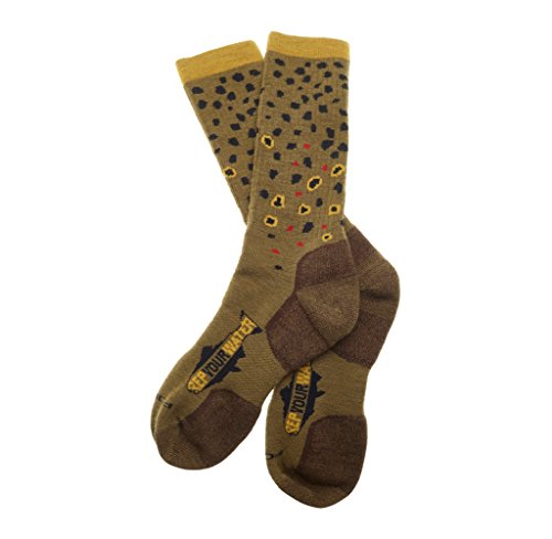 RepYourWater Brown Trout Skin Socks Brown Trout Skin XL2