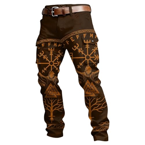Pantalon de travail homme avec poches cargo et doublure laine slim