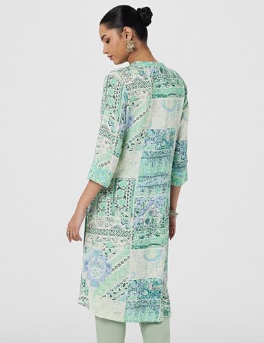 Image of BIBA Women Viscose Straight Fit Kurti