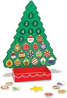 Melissa & Doug Countdown to Christmas Wooden Advent Calendar | Christmas Gifts | Christmas Toys for Kids | Pretend Play | Christmas Decorations | 3+ | Gift for Boy or Girl