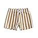 Boys Fashion Swim Trunks Kids Quick Dry Drawstring Bathing Suit Swim Shorts Surfing Board (Brown-b, 6-12 Months)