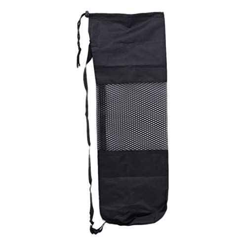 LHHA Portable Yoga Pilates Tapis Nylon Sac Transporteur Mesh Centre Sangle Réglable Transporter Stockage Type Roulant Cover