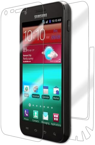 IQ Shield Full Body Skin Compatible with Samsung Galaxy S II 4G (Virgin Mobile, Boost Mobile), Includes LiQuidSkin Clear (Full Coverage) Screen Protector HD and Anti-Bubble Film