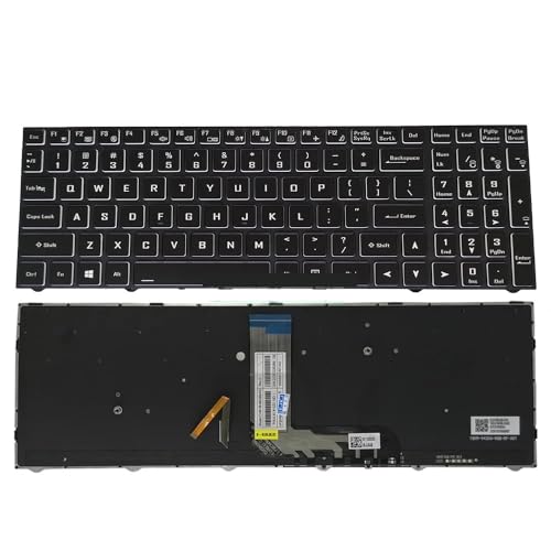 Clavier rétroéclairé US QWERTY Schenker Focus 17 M22 NP70HK PC