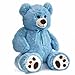 HollyHOME Teddy Bear Stuffed Animal Plush Giant Teddy Bears with Footprints Big Bear 36 inch Blue