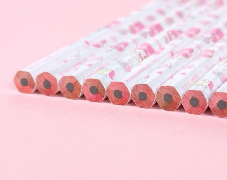 Lápices Cute MSGlobal B Hexagonal 10 unidades rosa miniatura 3