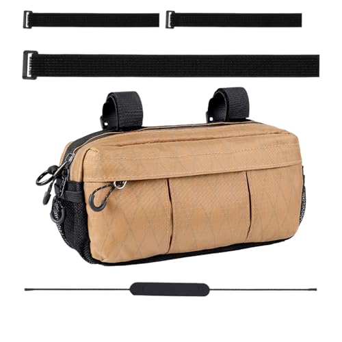 Sac de guidon et sac de rangement pour vélo avec fermeture éclair imperméable