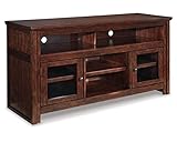 Signature Design by Ashley Harpan Large TV Stand Reddish Brown