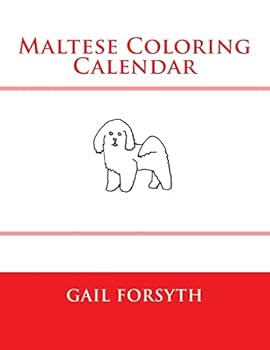 Paperback Maltese Coloring Calendar Book