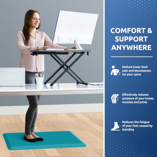 Image of KitchenClouds Kitchen Mat Cushioned Anti Fatigue Kitchen Rug Non Slip Standing Mat Comfort Floor Mats for Sink Office (17.3 inchx28 inch- 0.8inch,Green) | Water-Resistant, Non-Slip, Easy to Clean Comfort Floor Mat for Kitchen, Sink & Office, Multiple Colors & Sizes, 17.3 inch x 28 inch