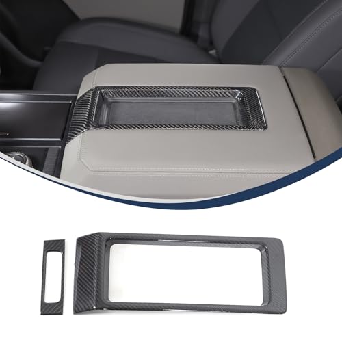 Aotumcer for 2024 2025+ Hummer EV SUV Central Control Gear Decoration Panel, Carbon Fiber Grain Center Console Cover Armrest Tray Trim Frame Upgrade UV Protected Luxurious Interior Trim