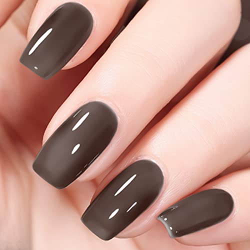 Venalisa 15Ml Gel Nail Polish, Spring Summer Jelly Translucent Black Color Soak Off Uv Led Nail Gel Polish Nail Art Starter Manicure Salon Diy At Home, 0.53 Oz #TOP7