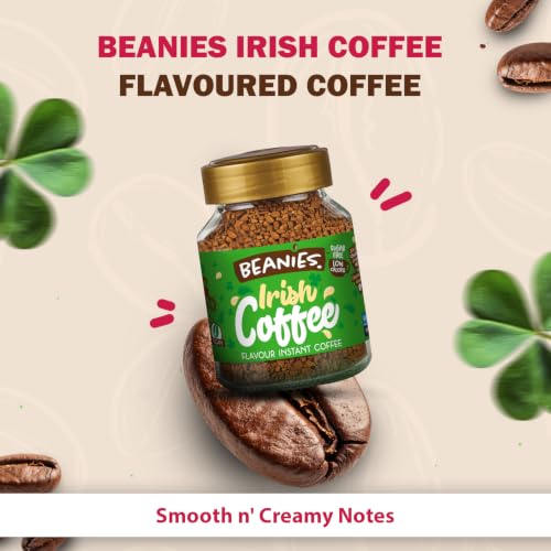 Image of Beanies Irish Cream Flavoured Instant Coffee | 50g | Freeze Dried Coffee with Irish Cream