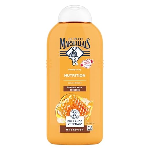 Le Petit Marseillais Shampoo, 300 ml, Crème Nutrition, Honig de Provence et Karité Bio Import