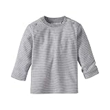 Bornino Shirt Langarm Mouse & Elephant - Baby-Langarmshirt aus Reiner Baumwolle mit Rundhalsausschnitt & Druckknöpfen an Schulter