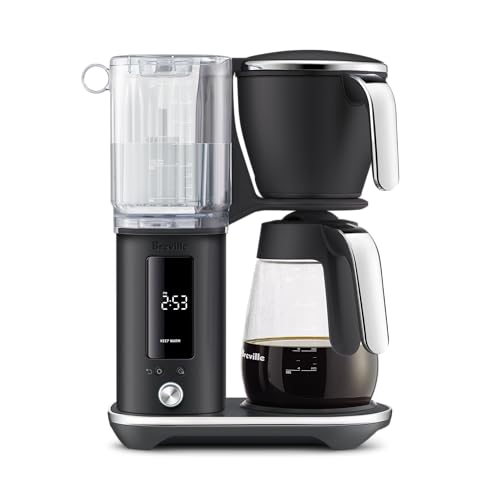 Image of Breville Luxe Drip Coffee Machine BDC415BTR, Black Truffle, Glass Carafe