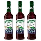Herbapol Schwarze Johannisbeere Sirup 3x 420ml - Getränkesirup für Wasser & Tee
