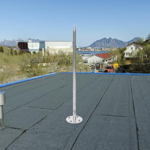 Paratonnerre inoxydable de haute résistance pour toiture de villa