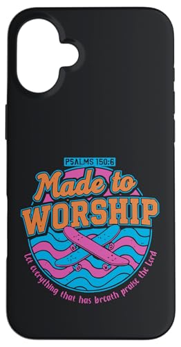 Made to Worship Psalms 150:6 �N���X�`�����X�P�[�^�[ �X�}�z�P�[�X iPhone 16 Plus �p