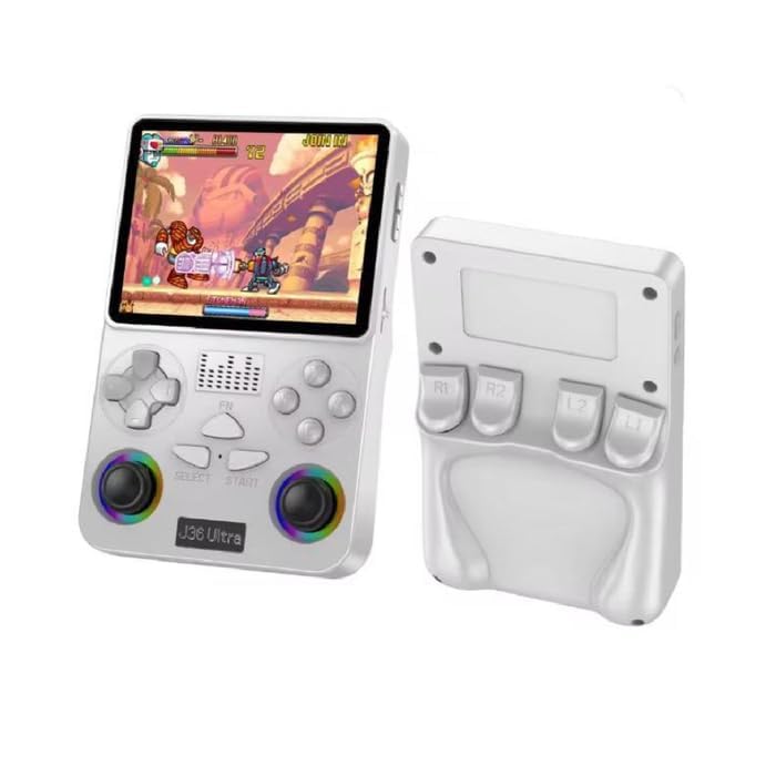 VR J36 Ultra Handheld Retro Game Console, 3.5 Inch Screen, 20000+ Built-in Games, 64GB, Wi-Fi Online Gaming, 3000mAh Battery 5 41eV8ujjDML