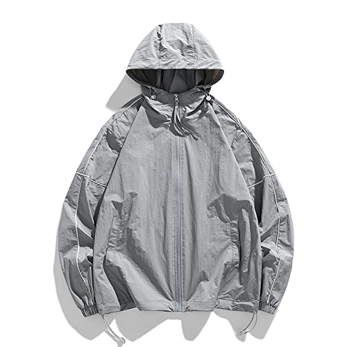 Veste d'été homme contre la chaleur et le soleil gris XXL