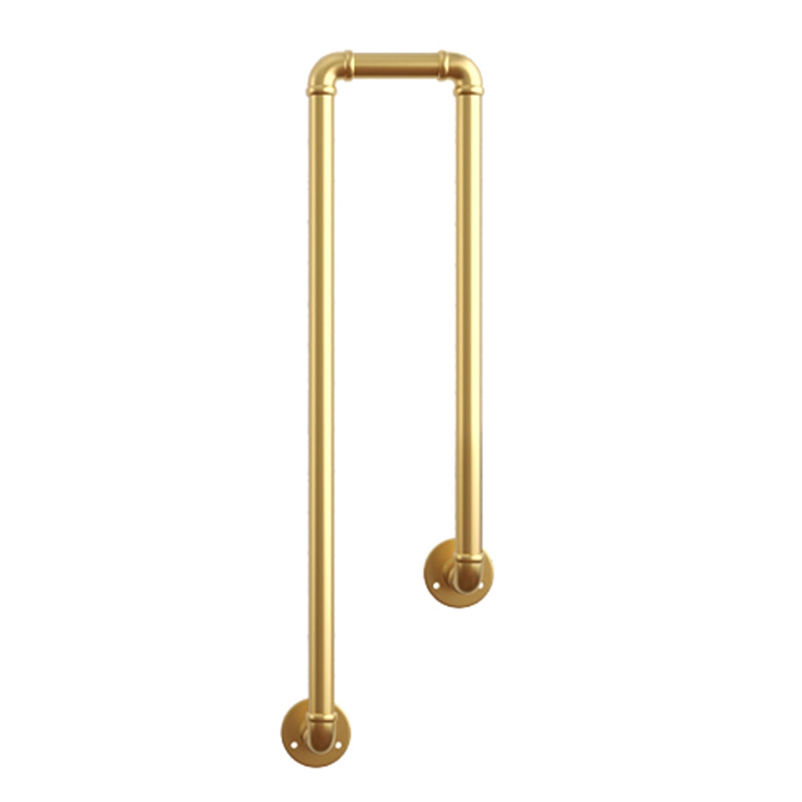 LWJSOCP Non-Slip Metal Staircase Handrail U-Shaped Safety Railing for Garage Porch Garden Lofts Kindergarten - 95cm/37.4in Gold Indoor & Outdoor Guardrail