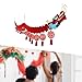 Generic Chinese New Year Decoration,Paper Dragon Hanging Pendant Chinatown 2024 Chinese Paper Dragon for 2.6M New Year Shops, Style B