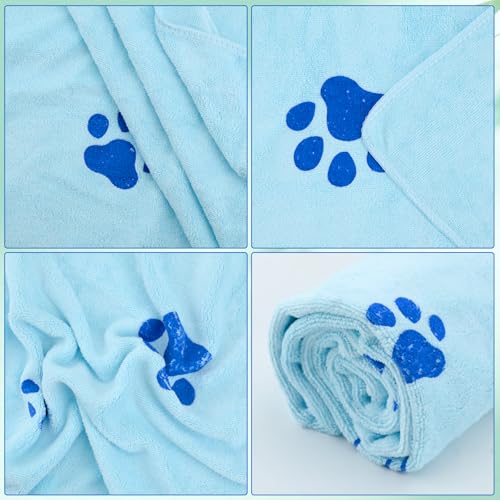 Cosiesnest Hundehandtuch, 60 x 100 cm, Hundehandtücher zum Trocknen von Hunden, 1 Stück, Mikrofaser, Hundebadetuch, Hundetrockner, ultra-saugfähig, dick, für alle Jahreszeiten, maschinenwaschbar und