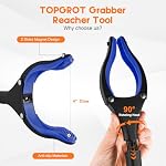 32” Grabber Reacher Tool, 2-Pack Foldable Reacher Grabber Pickup Tool with 90° Rotating Jaw & Magnets, Trash Picker Upper Grabber, Lightweight Grabbers for Seniors Heavy Duty