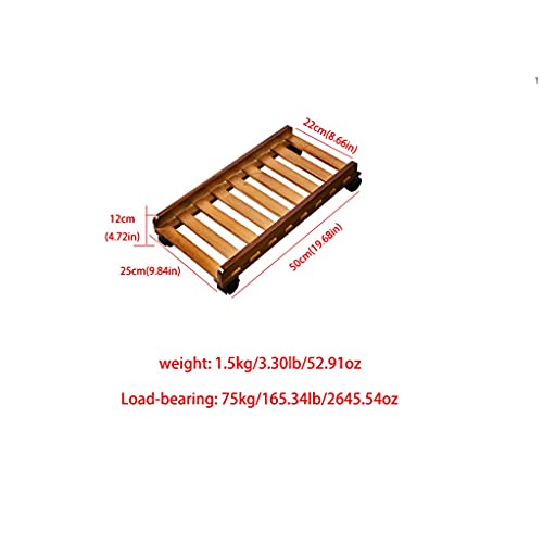 Soporte Liudan para CPU con polea, soporte para torre de computadora de madera, tamaño A miniatura 2