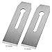 TorSor 2 Pack Bench Hand Plane 2-Inch Blade Replacement Woodwork Planer Cutter 51MM Wide Iron Blades Steel Carpentry Edge Trimming Saw for No.4 No.5 Woodworking Tool