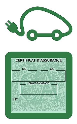 HADEXIA Porte Vignette Assurance Pare Brise Voiture Electrique | Étui