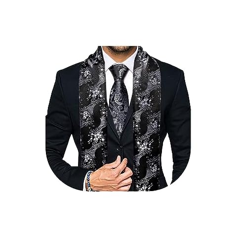 YOHOWA Silk Scarf Necktie Set Cover