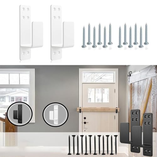 Support barre de sécurité en acier robuste pour porte de maison 2x4 - 8