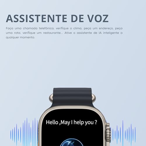 SmartWatch IWO 16 Ultra 8 2025 Tela de 49mm Oficial da IWO na Cor (Prata)