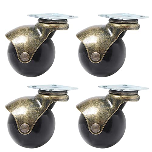 Roulettes pivotantes 50 mm lot de 4 en caoutchouc pour réagencer le salon ou l'atelier